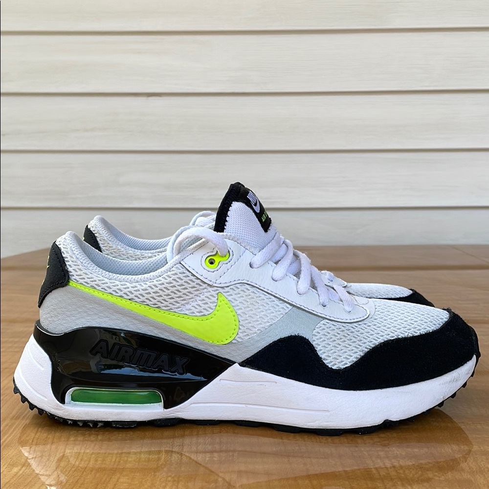 Nike Air Max SYSTM 'White Volt' Shoes Size 6.5Y Unisex